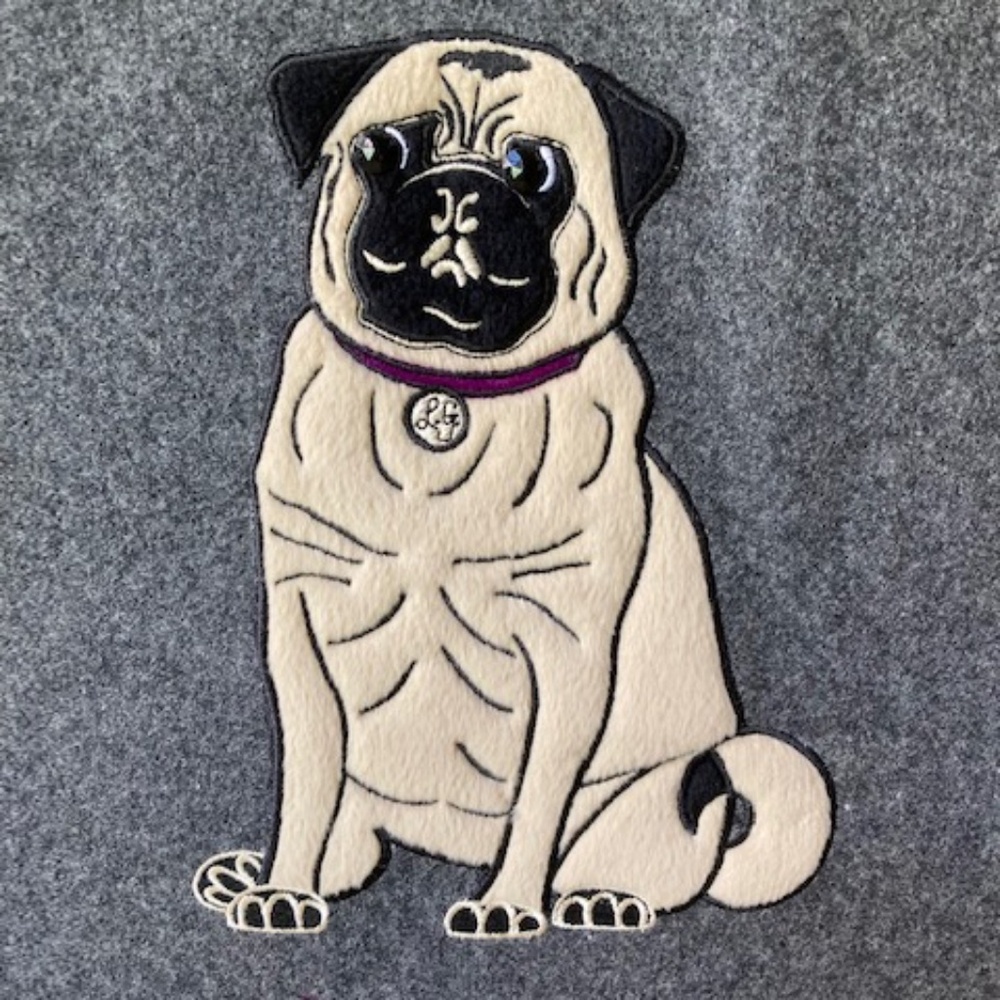 Lulu Guinness London "It's a Dogs Life"' Pug Tote Bag - Picture 12 of 16